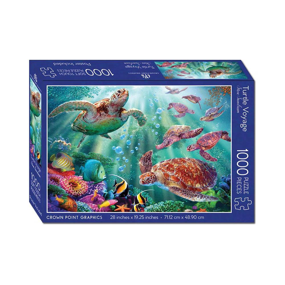 Crown Point Graphics 1000pc Puzzle - Turtle Voyage-TCG Nerd Main image