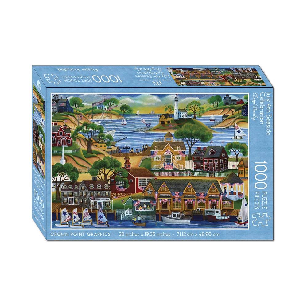 Crown Point Graphics 1000pc Puzzle - July 4th Seaside Celebration-TCG Nerd Main image