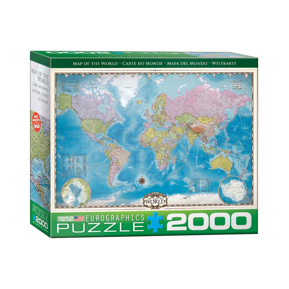 Eurographics 2000pc Puzzle - Map of the World-TCG Nerd Main image