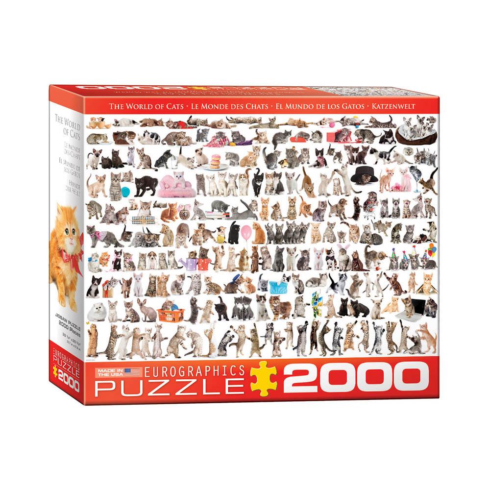 Eurographics 2000pc Puzzle - World of Cats-TCG Nerd Main image