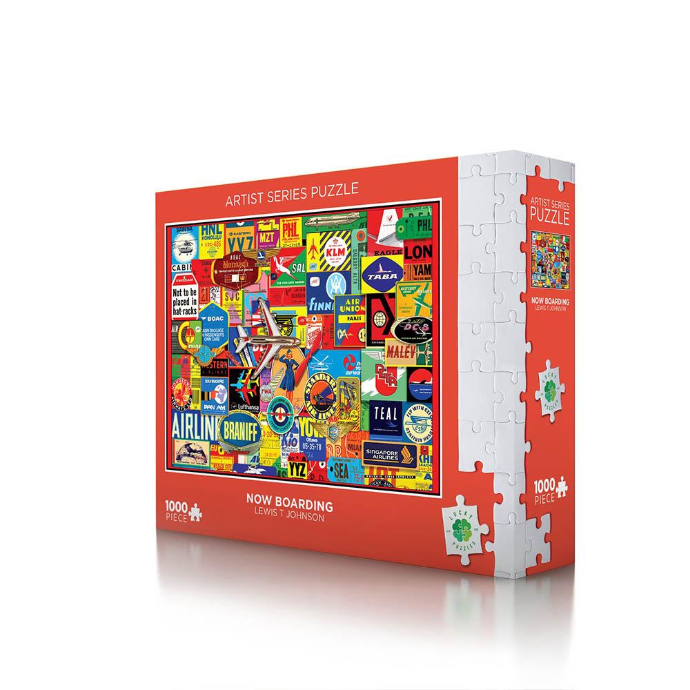 Lucky Puzzles 1000pc Puzzle - Now Boarding-TCG Nerd Main image