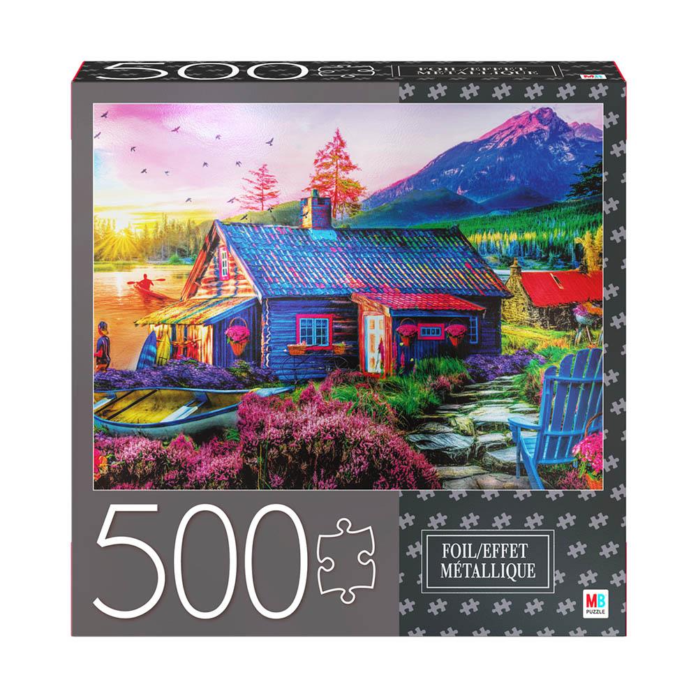 Milton Bradley 500pc Puzzle - The Mountain Life-TCG Nerd Main image