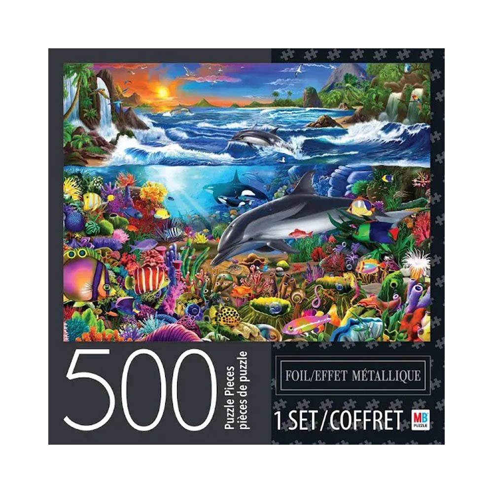 Milton Bradley 500pc Puzzle - Tropical Island Paradise-TCG Nerd Main image