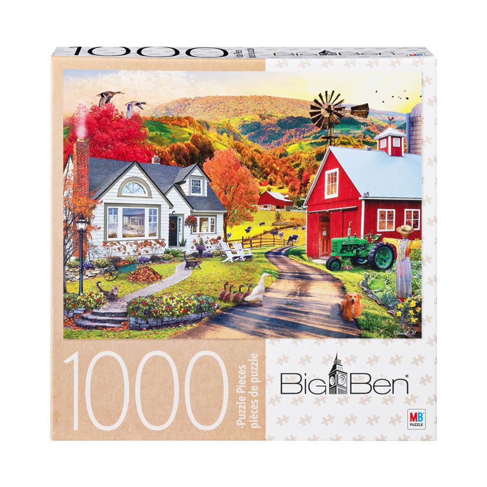 Milton Bradley Big Ben 1000pc Puzzle - Farm Country-TCG Nerd Main image