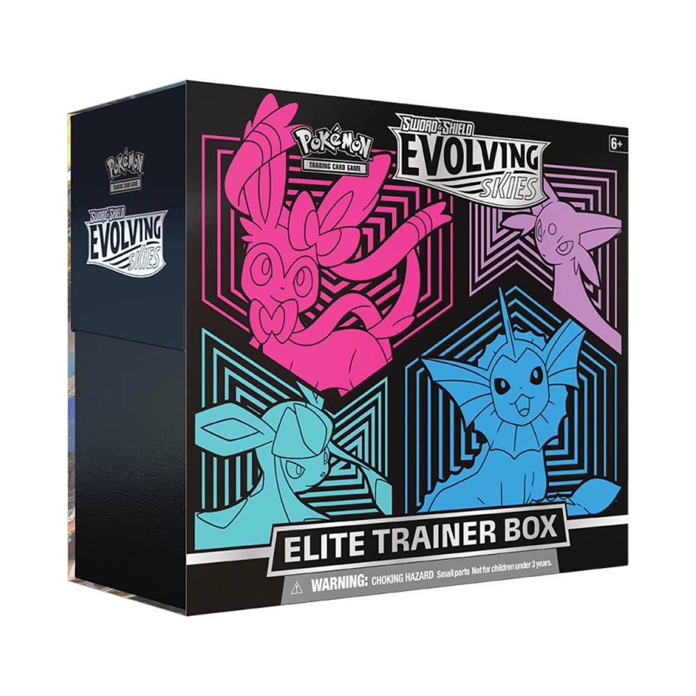 Pokemon TCG - Sword and Shield: Evolving Skies - Elite Trainer Box Blue-TCG Nerd