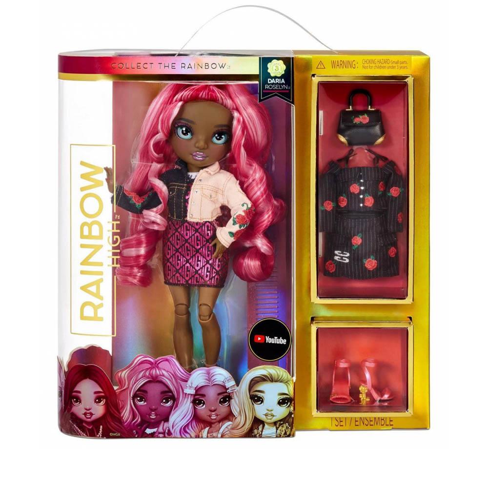 Rainbow High Series 3 - Daria Roselyn (Rose Fashion)-TCG Nerd