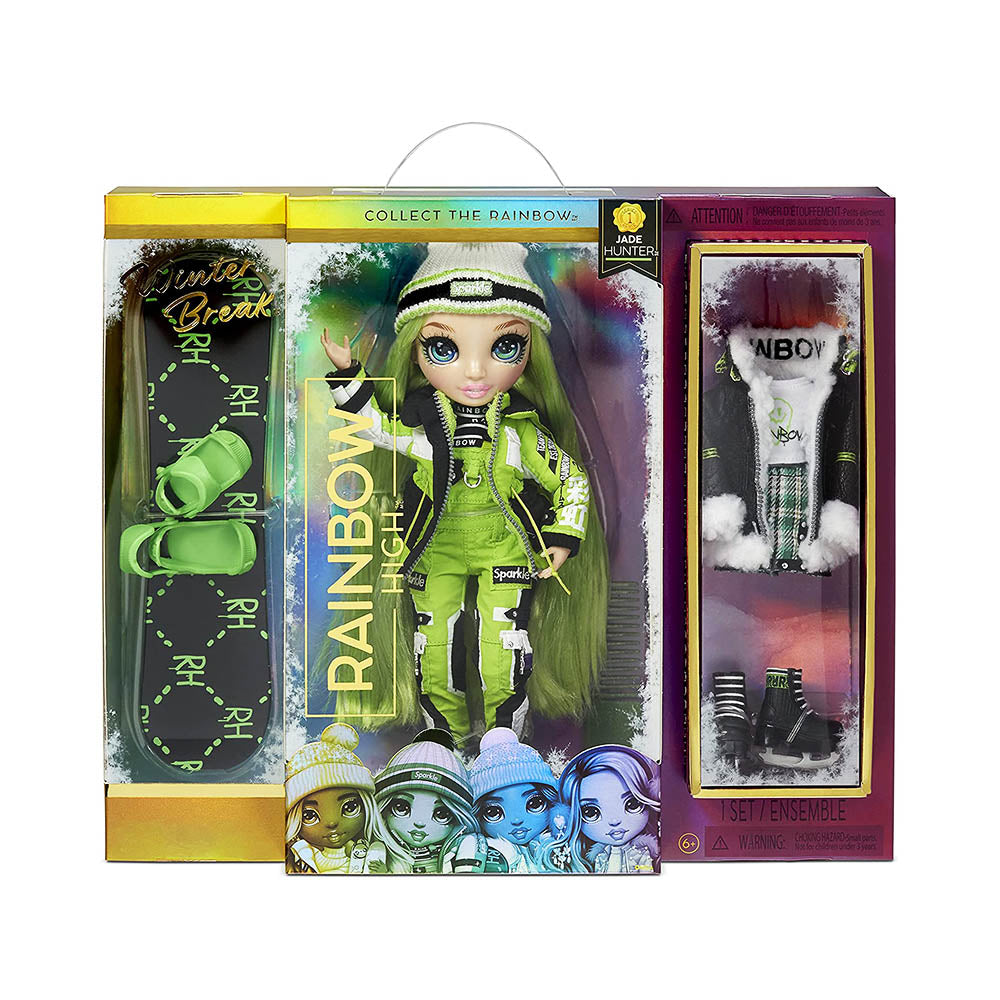 Rainbow High Winter Break Series 1 - Jade Hunter (Green Fashion) Main image