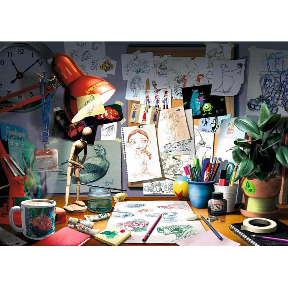 Ravensburger 1000pc Puzzle - Disney™ Pixar™ - The Artist's Desk Secondary image