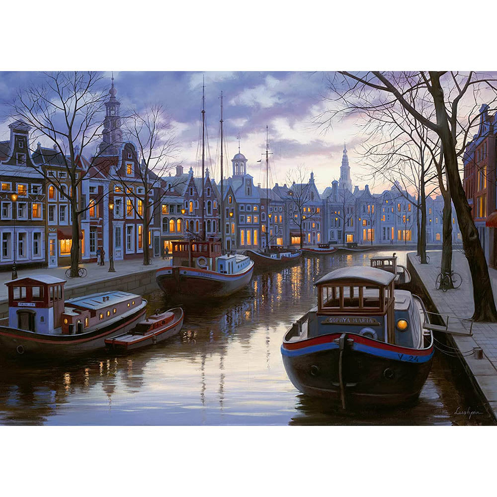 Ravensburger 1000pc Puzzle - Life on the Canal Secondary image