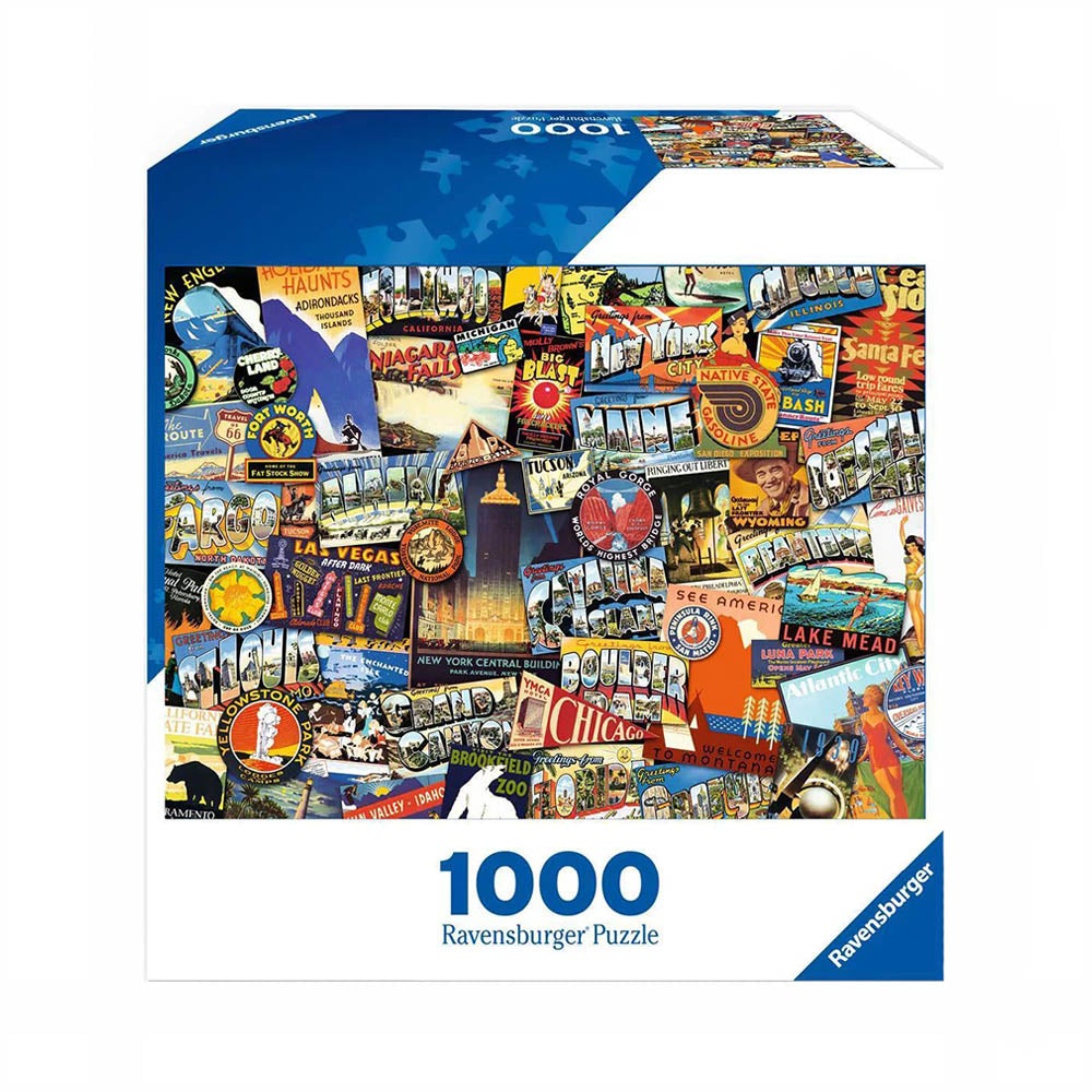 Ravensburger 1000pc Puzzle - Road Trip USA-TCG Nerd Main image