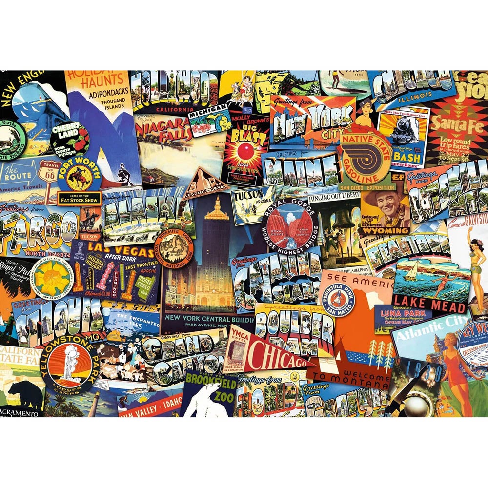Ravensburger 1000pc Puzzle - Road Trip USA Secondary image