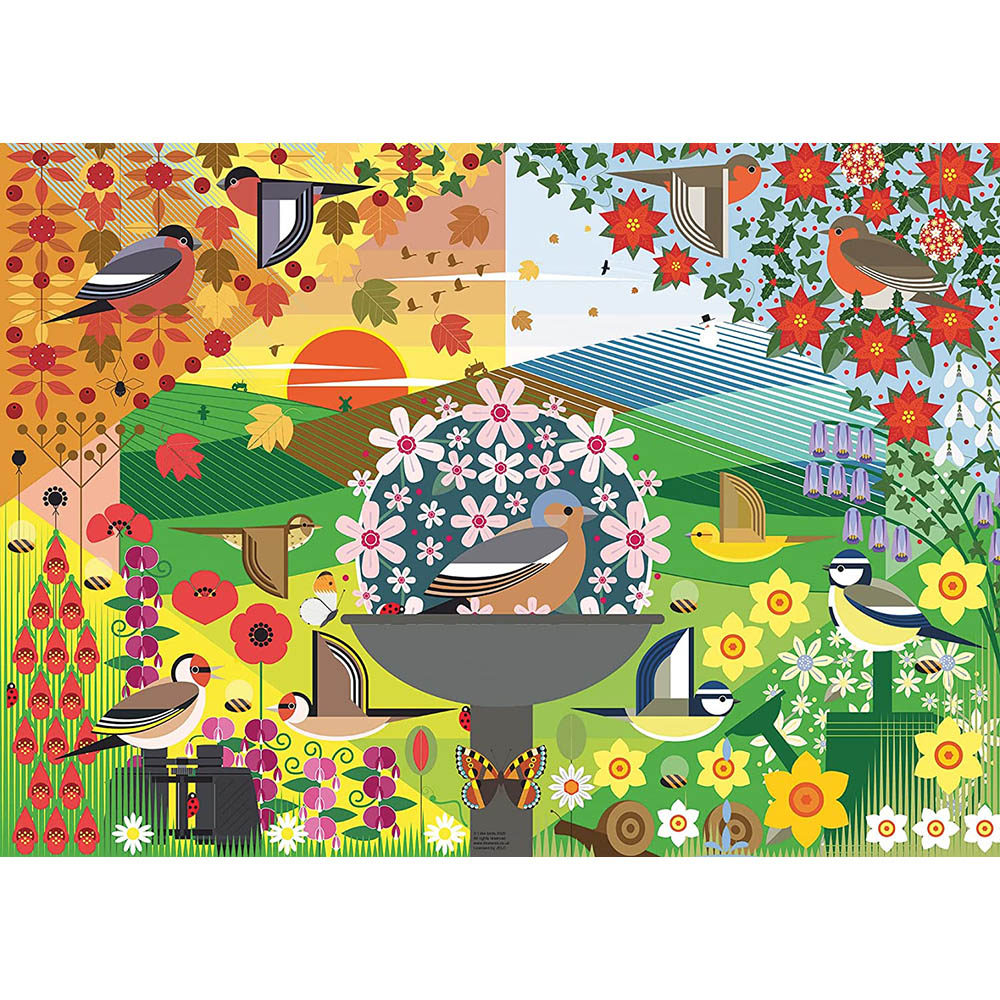 Ravensburger 1000pc Puzzle - Seasons of Birds Secondary image