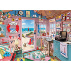 Ravensburger 1000pc Puzzle - The Beach Hut-TCG Nerd