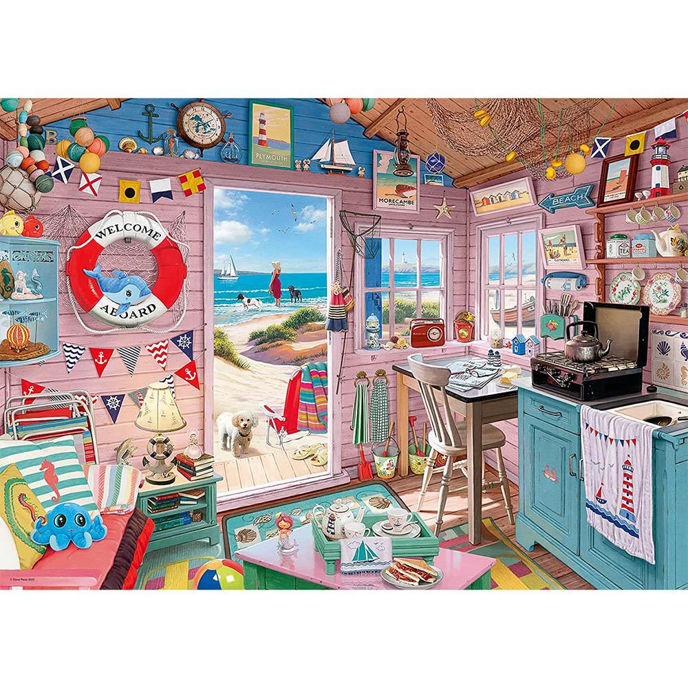 Ravensburger 1000pc Puzzle - The Beach Hut-TCG Nerd