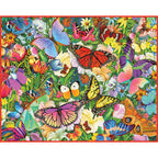 White Mountain 1000pc Puzzle - Butterfly Garden
