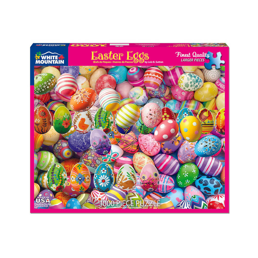 White Mountain 1000pc Puzzle - Easter Eggs Main image