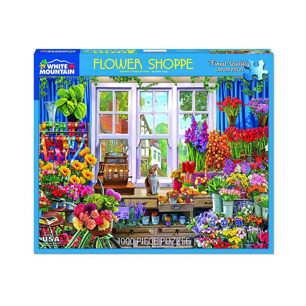 White Mountain 1000pc Puzzle - Flower Shoppe Main image