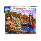 White Mountain 1000pc Puzzle - Harbor Evening-TCG Nerd