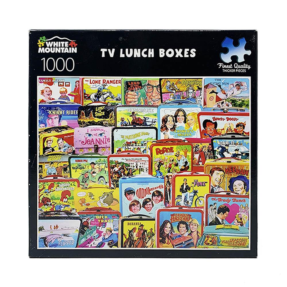 White Mountain Small Box 1000pc Puzzle - TV Lunch Boxes-TCG Nerd Main image