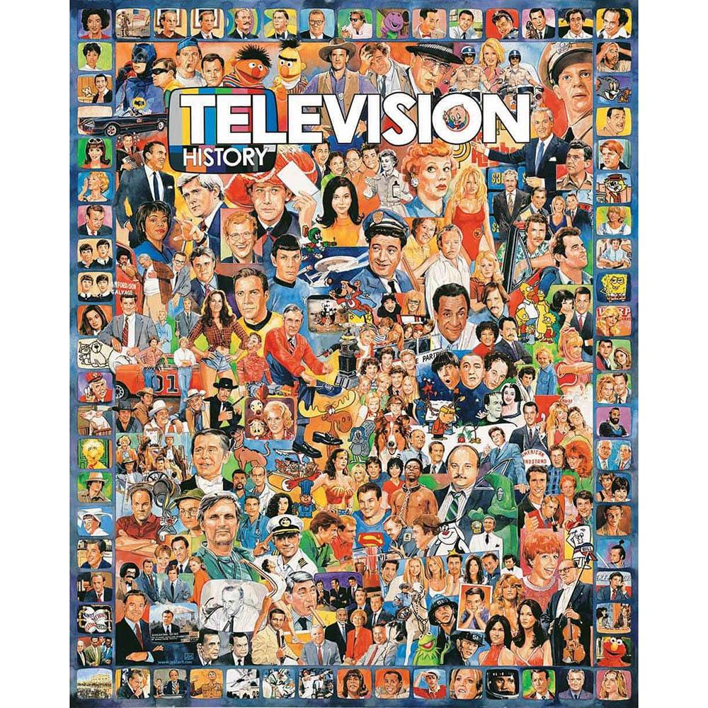 White Mountain 1000pc Puzzle - Television History-TCG Nerd