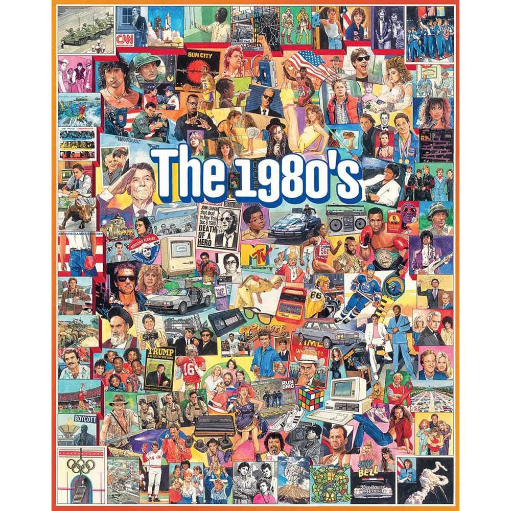 White Mountain 1000pc Puzzle - The Eighties-TCG Nerd