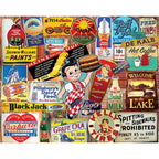 White Mountain 1000pc Puzzle - Vintage Signs-TCG Nerd