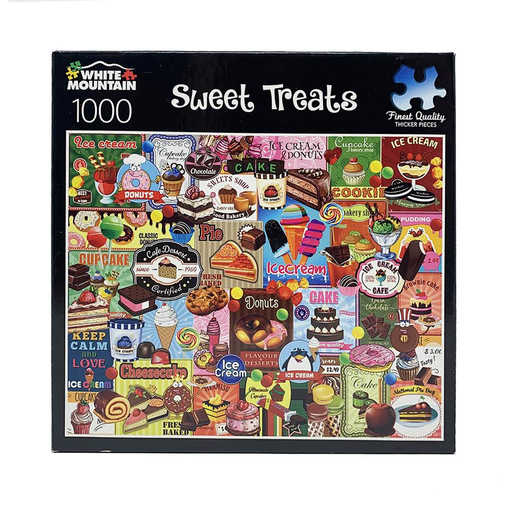 White Mountain Small Box 1000pc Puzzle - Sweet Treats-TCG Nerd Main image