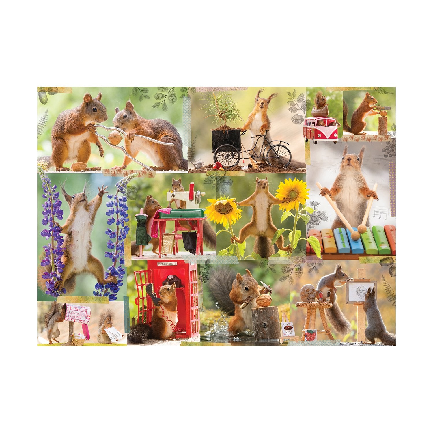 Willow Creek Press 1000pc Puzzle - Getting Squirrelly-TCG Nerd Main image