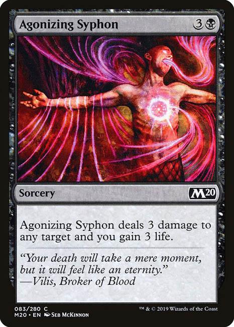 MTG Core Set 2020 - 083 Agonizing Syphon - M20-TCG Nerd Main image
