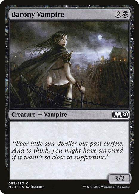 MTG Core Set 2020 - 085 Barony Vampire - M20-TCG Nerd Main image
