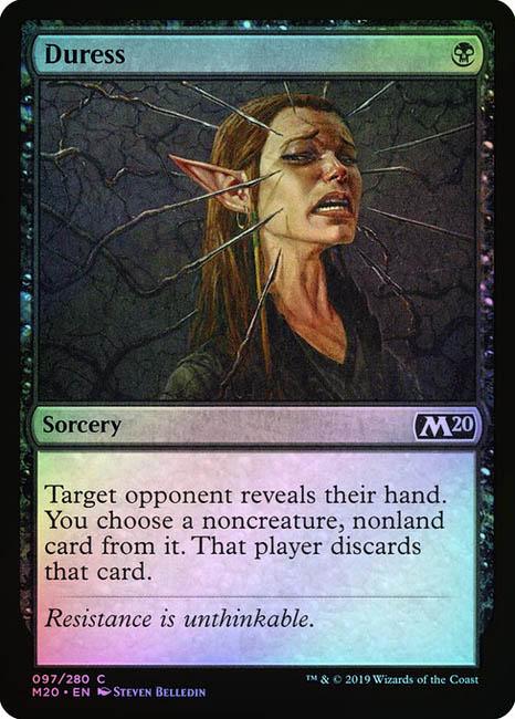 MTG Core Set 2020 - 097 Duress - M20-TCG Nerd
