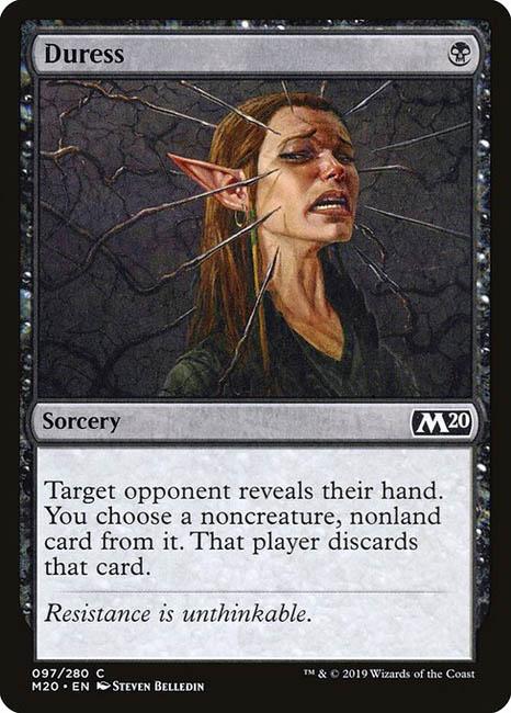 MTG Core Set 2020 - 097 Duress - M20-TCG Nerd