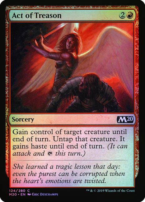 MTG Core Set 2020 - 124 Act of Treason - M20-TCG Nerd