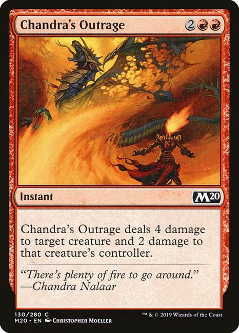 MTG Core Set 2020 - 130 Chandra's Outrage - M20-TCG Nerd Main image