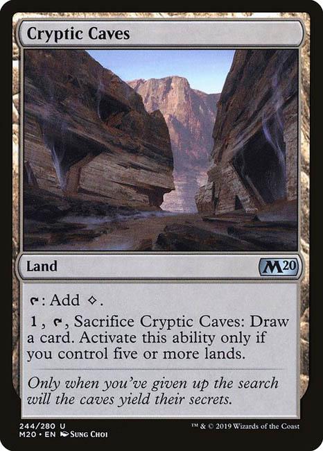 MTG Core Set 2020 - 244 Cryptic Caves - M20-TCG Nerd Main image